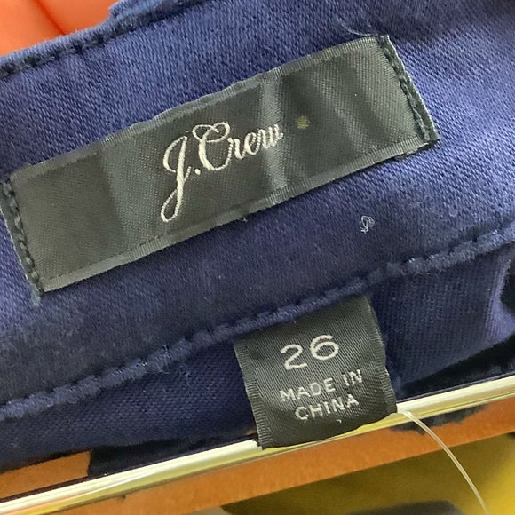 J. Crew Navy 9" Cargo Toothpick Pant Size 26 NWT - Picture 4 of 4